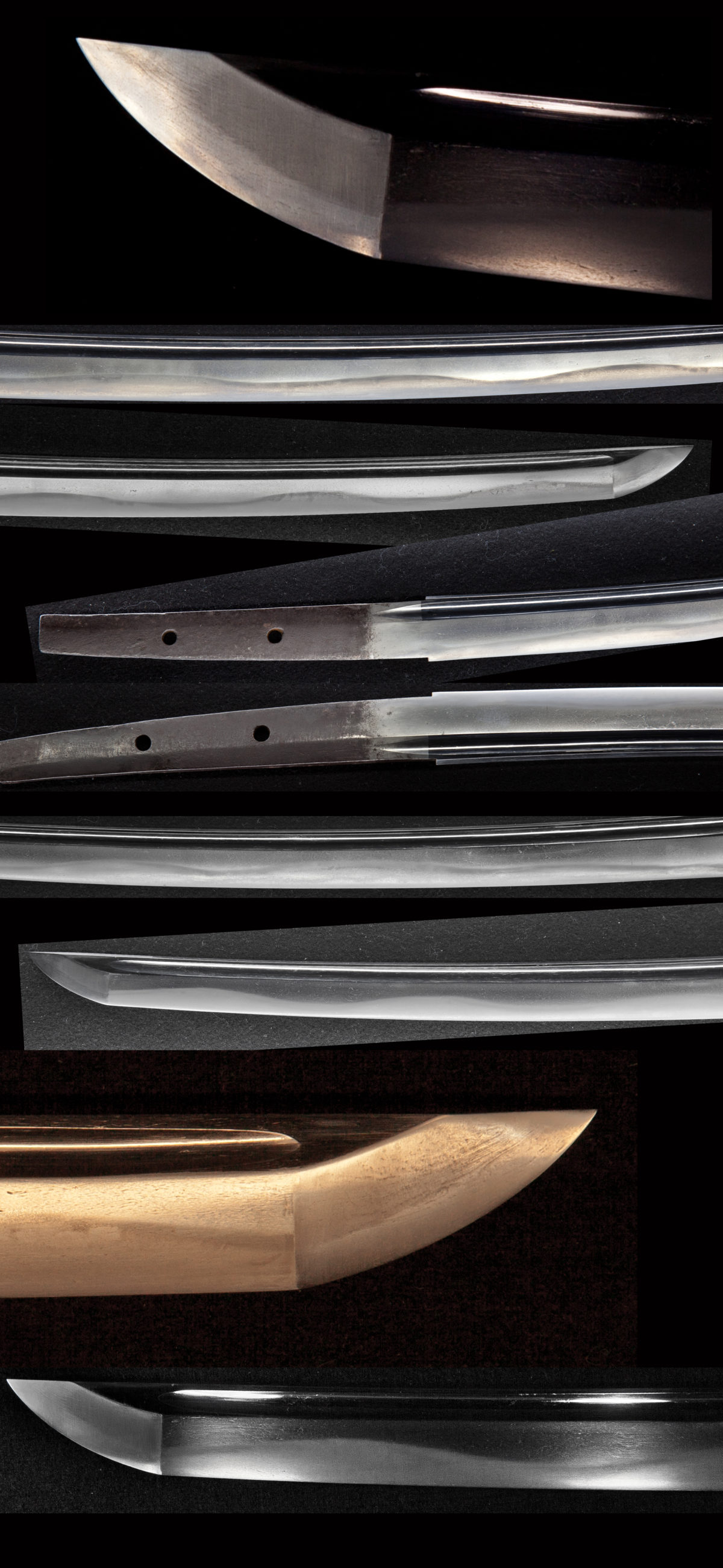 日本美術刀剣保存協会で冬広(冬廣）と保存刀剣鑑定された刀です。 初代冬廣は相州二代廣次の子と伝えられています。 寛正頃（１４６０年頃）相模国から若狭国(若州小浜)に移住した冬廣家は 、室町時代後期に始まり、相州伝に備前伝を採り入れ、 時の需要に応じた刀を製作し、江戸末期まで代々続く若狭の名門です。 新刀期になりますと、冬廣家は他国に移住し、 因州鳥取、芸州、雲州、若狭小浜住、紀州住、讃州、備前国住と国を切ったものがある。